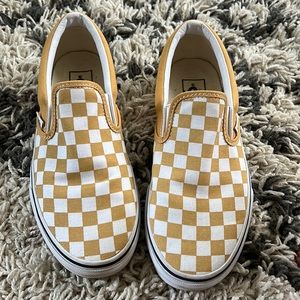 Size 7.5 checkered Vans